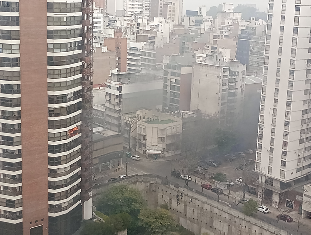 El incendio