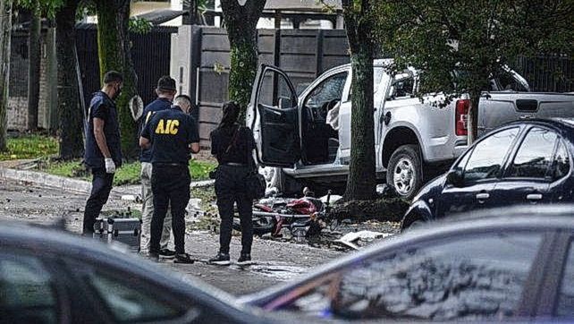 Peritos policiales en el lugar del hecho.&nbsp;