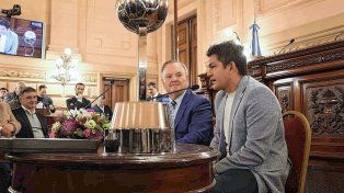 El Pulga Rodríguez recibió un reconocimiento en la Cámara de Senadores de Santa Fe.