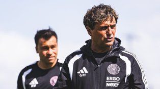 Ángel Guillermo Hoyos conversó con la dirigencia de Newells en 2014.