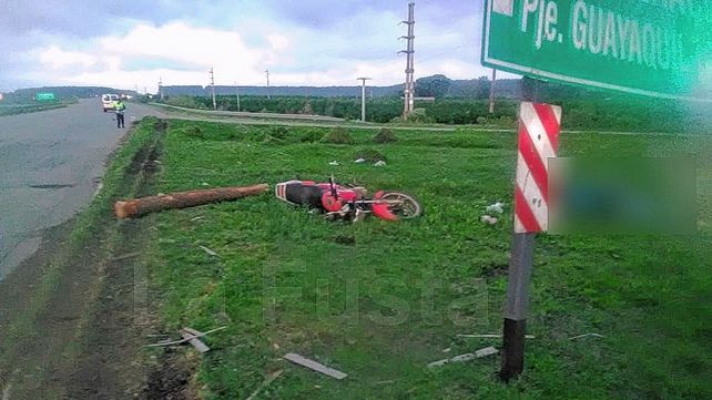 Murió un motociclista en un siniestro vial en la 14