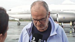 Marcelo Bielsa habló en la llegada de la selección de Uruguay a Playa del Carmen.