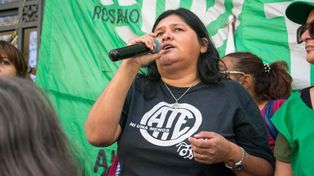 Lorena Almirón, secretaria general de ATE Rosario.