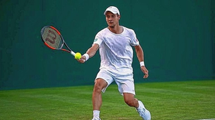 Renzo Olivo perdió ante el austaliano Jordan Thompson y no pudo avanzar en la ronda previa al Masters de Miami.