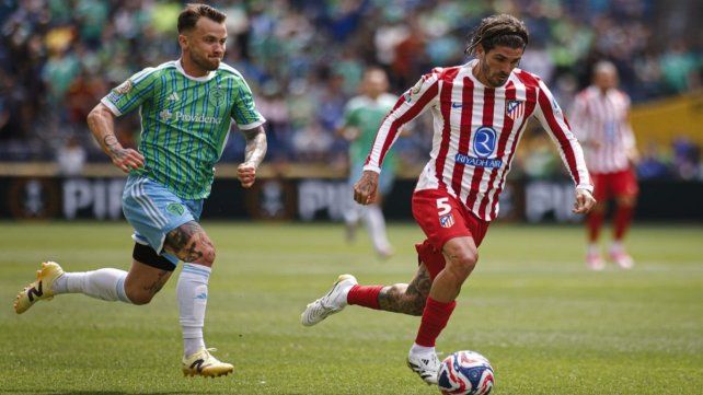 Rodrigo De Paul fue titular en el Atlético de Madrid.