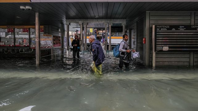 Las peores inundaciones en la última década en Venecia