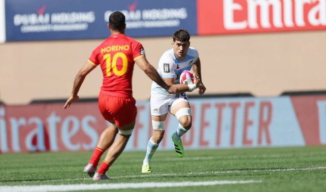Los Pumas 7s cerraron el Seven de Dubai con derrotas ante España y Gran Bretaña.