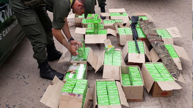 Secuestraron más de 10 mil municiones en San Javier