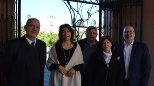 María Inés Rodríguez Aguilar (derecha) en una actividad oficial en 2024.