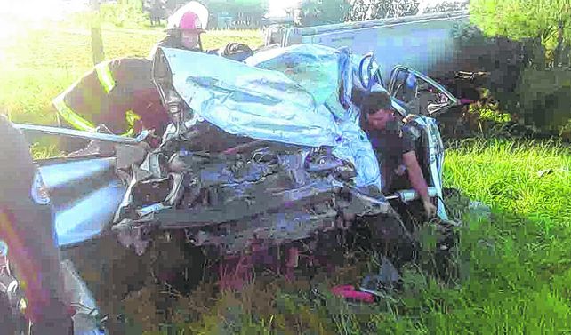 Destrozado. En la ruta 11