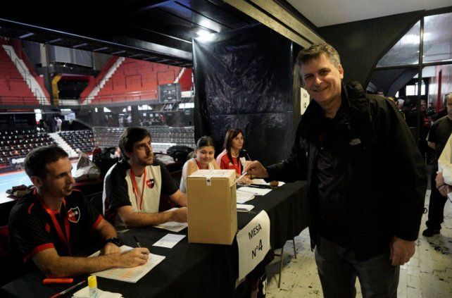 Ignacio Boero votó por la mañana en el estadio cubierto.&nbsp;