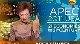 Despidieron a una periodista rusa por mencionar a Obama y hacer un gesto obsceno