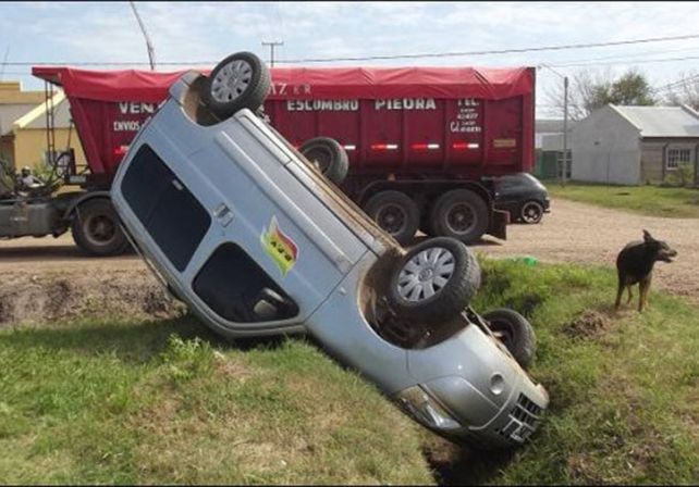 Policías y viales. De los tres federalenses que tumbaron en el Acceso Norte