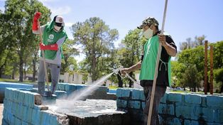 Se avanza con la puesta a punto de los piletones del Parque Garay