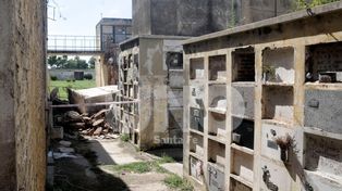 Así quedó el sector afectado por el derrumbe en el Cementerio Municipal de Santa Fe