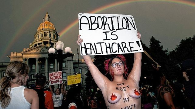 Protestas por la decisión de la Corte de anular el aborto
