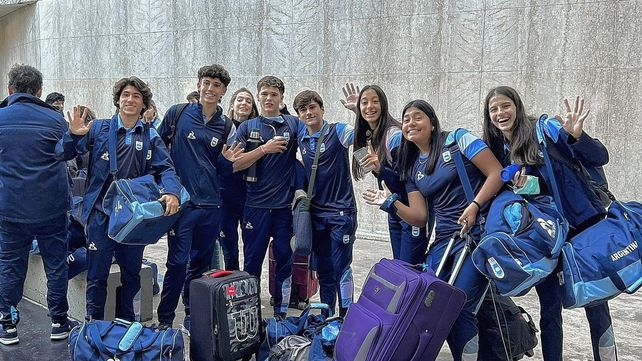 La delegación de atletismo llegó a Rosario