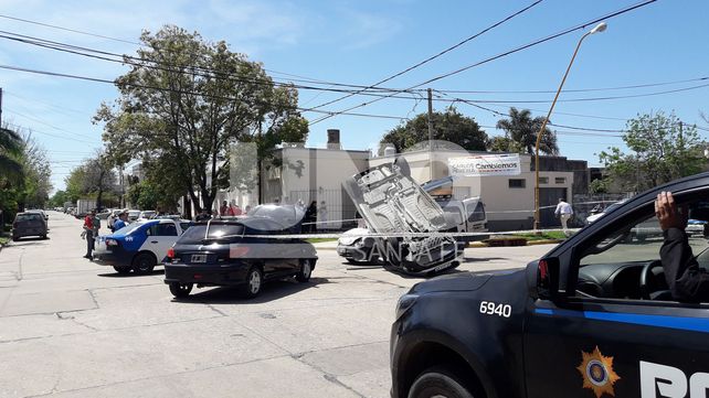 Impresionante accidente sobre Salvador del Carril, a metros de General Paz