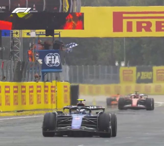 Captura de pantalla del sitio X oficial de la F-1