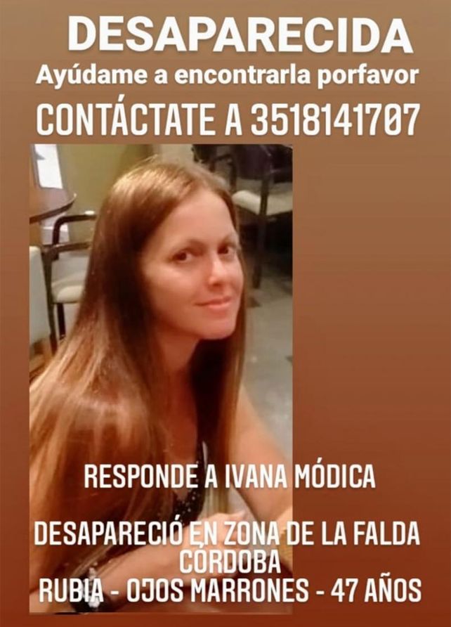La Falda: febril búsqueda de la mujer desaparecida hace una semana