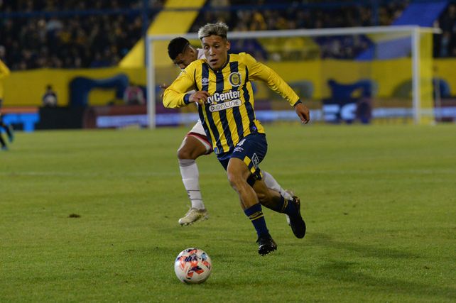 Nazareno Romero entró de muy buena forma en el partido frente a Lanús.