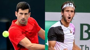 Tomás Martín Etcheverry se medirá este miércoles por la mañana ante su ídolo Novak Djokovic.