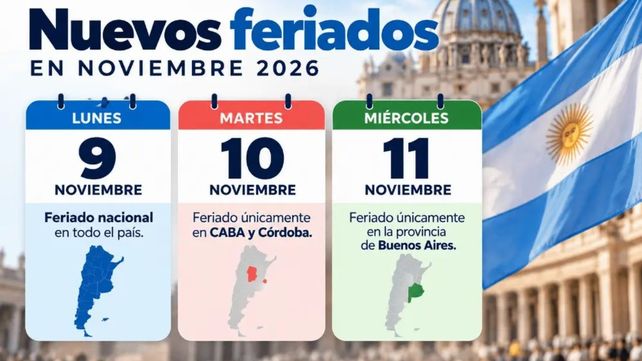 ¿Qué pasa con el feriado nacional del 9 de noviembre si el Papa León XIV suspende su visita a la Argentina?
