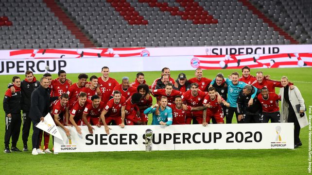 Bayern Munich se coronó campeón de la Supercopa de Alemania.