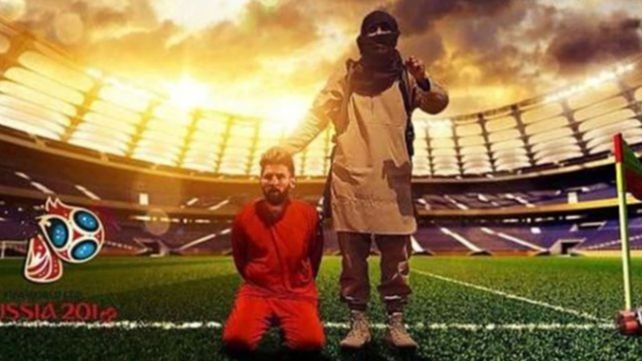 Amenazan decapitar a Messi y Ronaldo en pleno partido