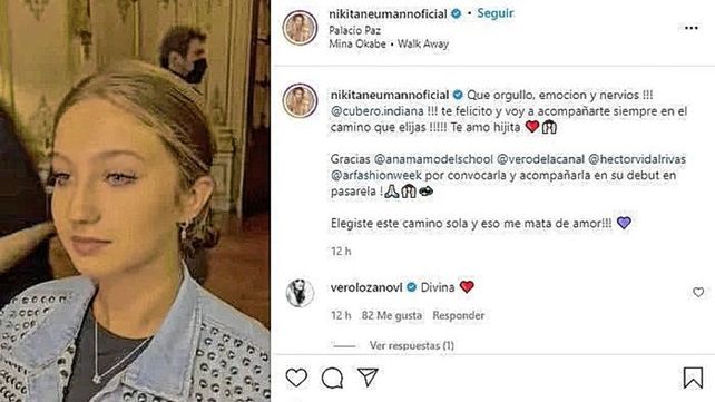 El debut como modelo de Indiana