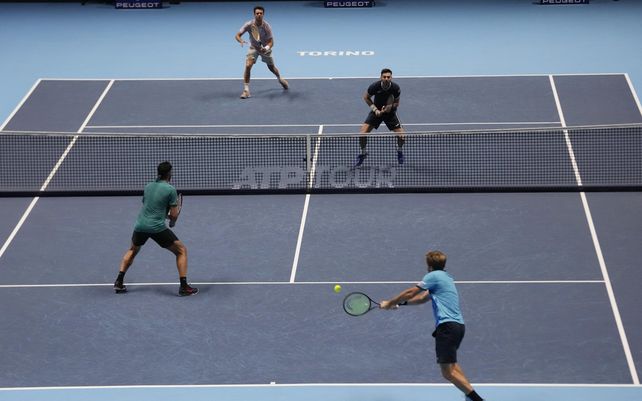 El español Marcel Granollers de España y el argentino Horacios Zeballos