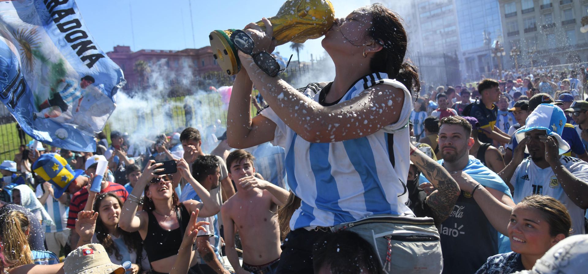 Con algo para festejar, y un grito de desahogo