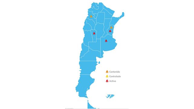 Quemas en islas: registran nueve focos activos en Entre Ríos