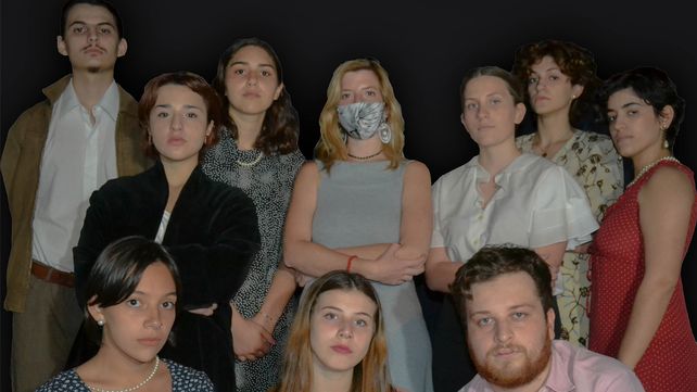 Actores y alumnos. Miranda Postiglione Martinetti