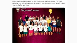 La asesina de Fernanda Chicco fue expulsada de un club santafesino