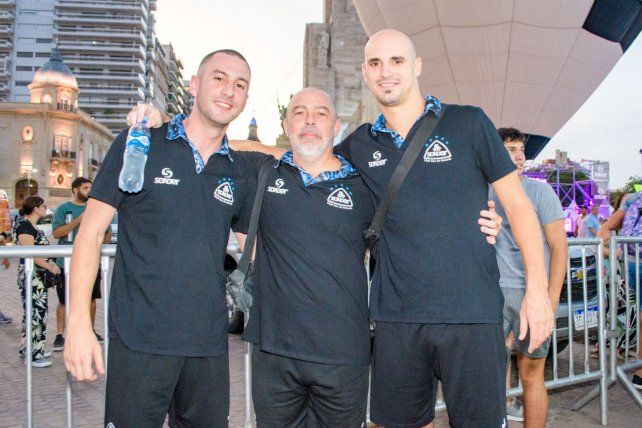 Sebastián Parolín, Roberto Chia y Luciano Verasio.