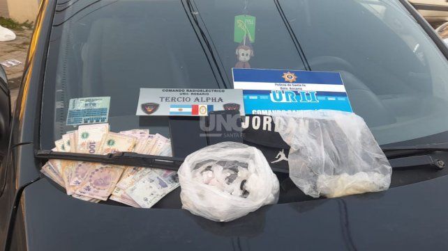 Los elementos secuestrados a la pareja que quedó detenida