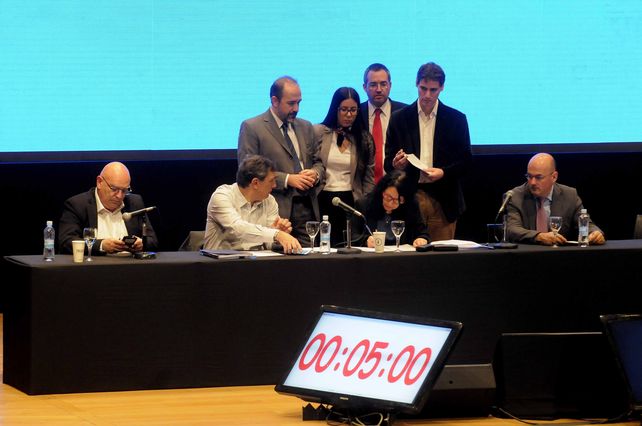La audiencia se desarrolló en la Usina del Arte.