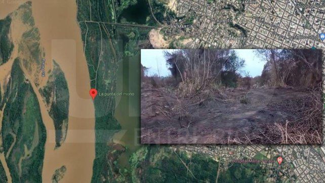 Hallaron restos humanos quemados en Paraná