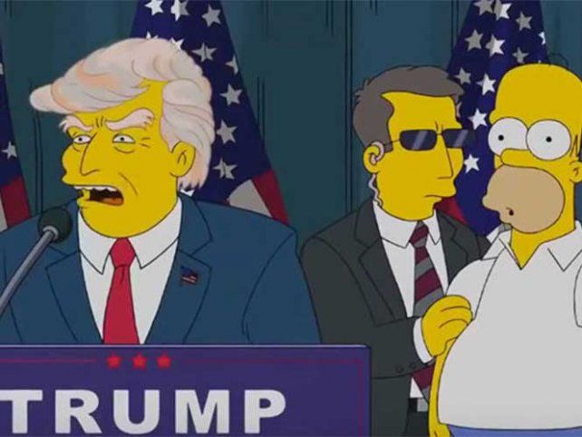 Habló el guionista de Los Simpsons que predijo la victoria de Trump en las elecciones