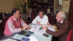 Lacoste visitó a Varisco en su despacho. De la reunión participó el concejal González.