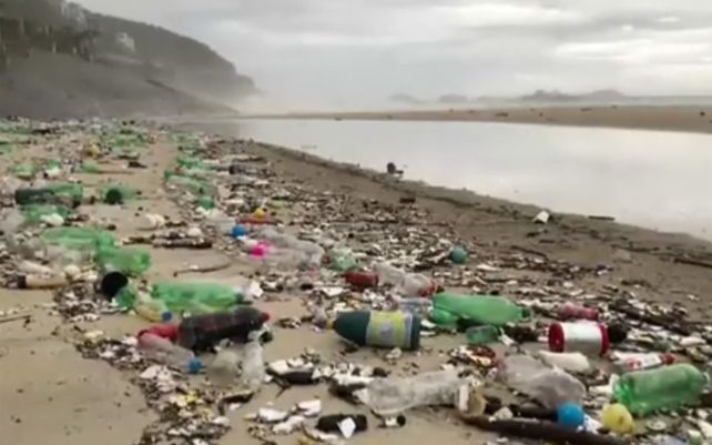 La ola de basura provocó la reacción de turistas y militantes ecologistas.