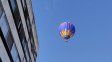 Postal europea en Rosario: un globo aerostático reapareció sobre el centro