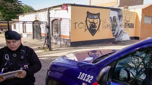 El mural de Ángel Di María en el club El Torito fue vandalizado en las primeras horas de este miércoles.