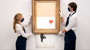 Una obra que el mismo Banksy destruyó se vende en u$s 8 millones