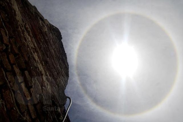 Un fenómeno natural en el mediodía santafesino