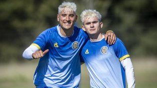 Alejo Veliz y Santi López, en la foto que publicó Central en sus redes sociales.