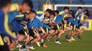 El plantel canalla se achicó por las bajas que decretó Somoza. El grupo trabajará hasta el sábado en el predio de la AFA.