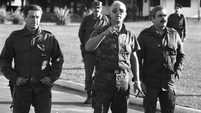 Aldo Rico, la cara visible de la rebelión carapintada de 1987.