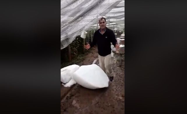 VIDEO: Impresionante granizada en Uruguayana